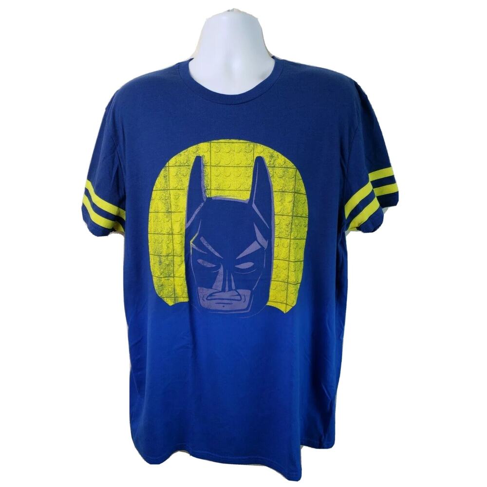 Official Licensed Batman Lego Blue T-shirt Size XL Free Shipping!